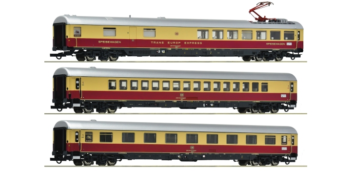 6200121 Roco 3-delige set rijtuigen, set 2 „Rheingold“ AKE