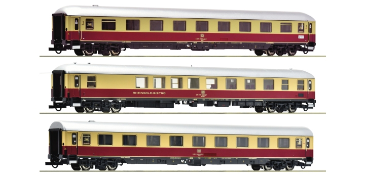 6200122 Roco 3-delige set rijtuigen, set 3 „Rheingold“ AKE