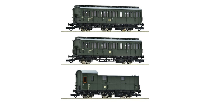 6200130 Roco 3-delige Set 1: Nebenbahnzug DR