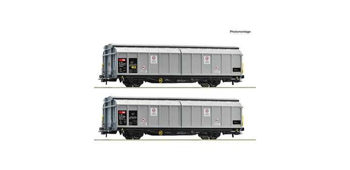 6600110 Roco Set Schuifwandwagens SBB Cargo