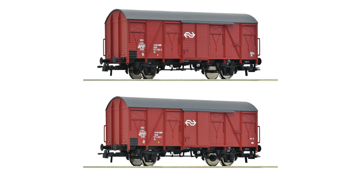 6600151 Roco Set 2-delig NS Gesloten goederenwagens