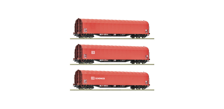 6600156 Roco Set 3-delig DB Schenker Schiebeplanenwagen DB AG