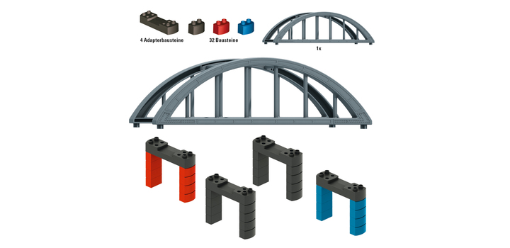 72218 M?rklin my world 3+ set bouwstenen viaductspoorwegbrug