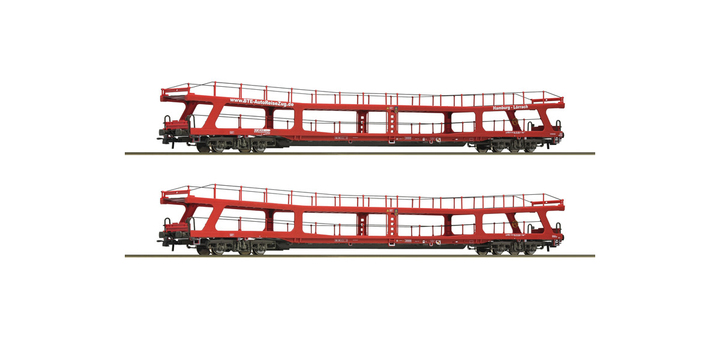 77047 Roco Set Autotransportwagens BTE BahnTouristikExpress