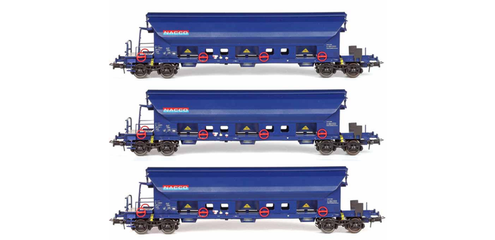 83203 B-Models Set van drie Zwenkdakwagens NACCO