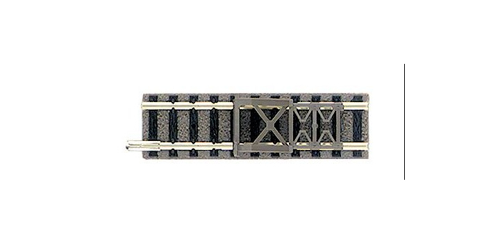 9116 Fleischmann stootblok met rail 57.5mm