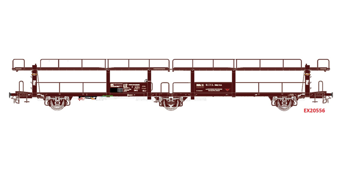 20556 Exact-Train NS/ FS Laes autotransportwagen SITFA tijdperk IV