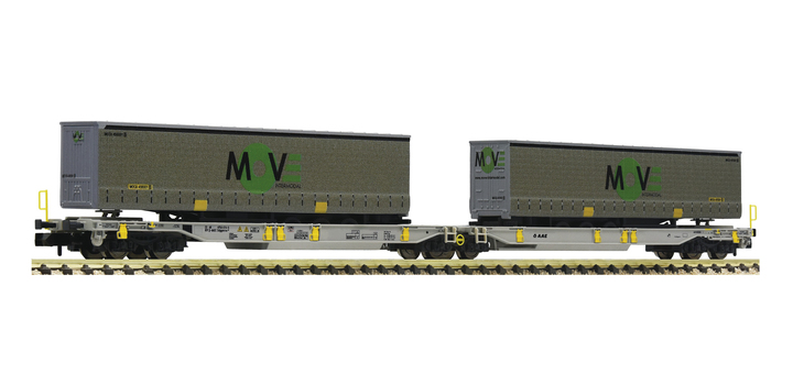 825025 Fleischmann N Doppeltaschen-Gelenkwagen AAE