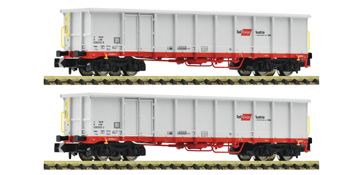 830256 Fleischmann N Set 2-delig Open goederenwagens Eanos ?BB