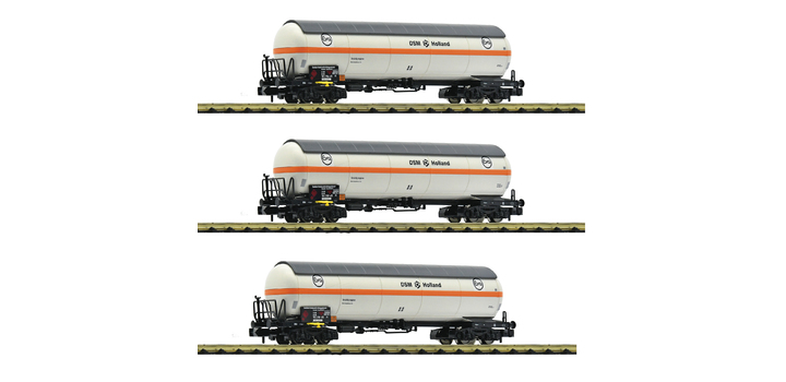 849119 Fleischmann N 3-delige set Drukgasketelwagens DSM Holland