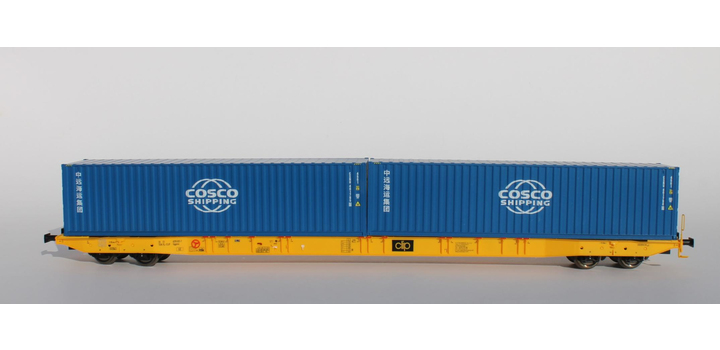 96010054 Igra Model Sggnss 80 CLIP beladen met 2 COSCO containers