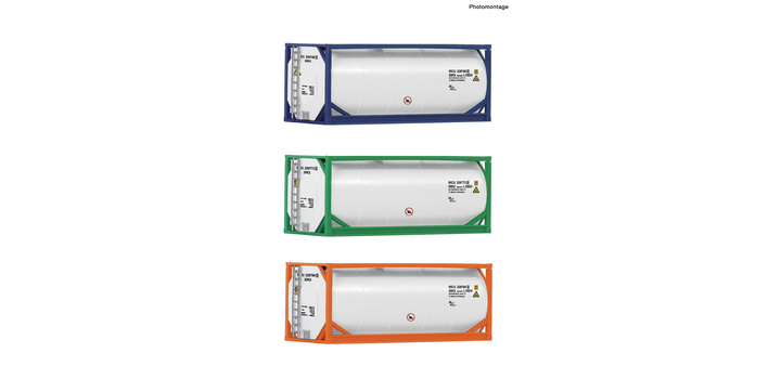 05216 Roco Set 3-delig 20' tankcontainer
