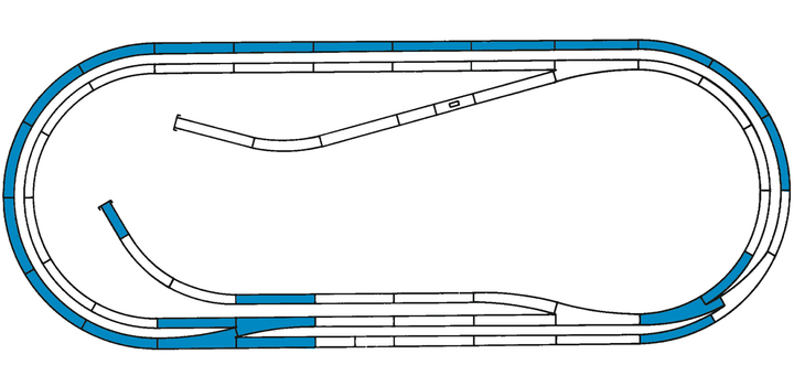 42012 Roco Line met bedding railsset D