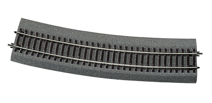 42528 Roco Line met bedding Gebogen rail R10, 15?