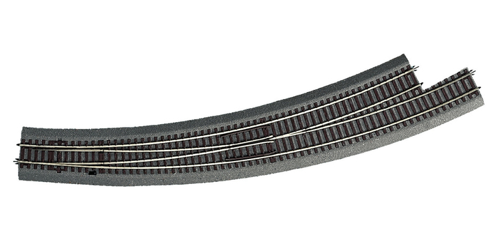 42568 Roco Line met bedding Bochtwissel links BWr9/10