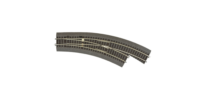 42573 Roco Line met bedding Bochtwissel rechts BWr3/4