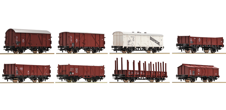 44002 Roco Goederenwagenset 8-delig DB