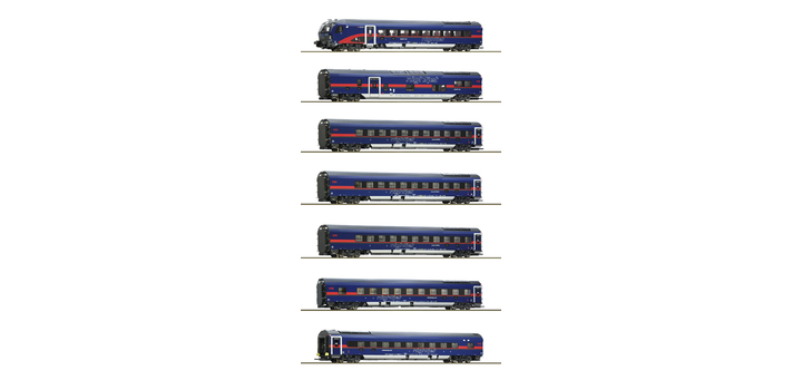 5510004 Roco 7-delige set Nightjet ?BB DCC met binnenverlichting