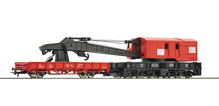 56240 Roco Kraanwagen met bijwagen DB