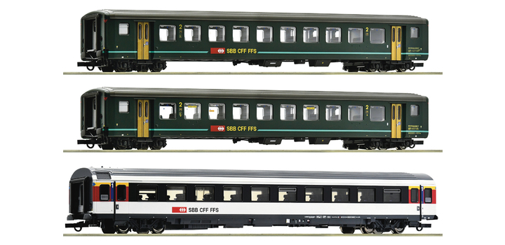 6200022 Roco 3-delige Set 1 ?B?zberg Interregio? SBB