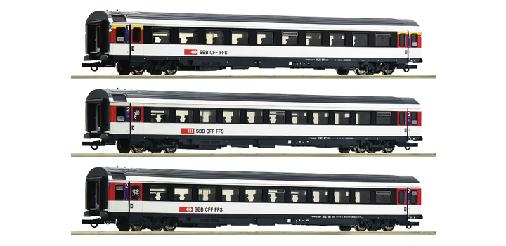 6200023 Roco 3-delige Set 2 ?B?zberg Interregio? SBB