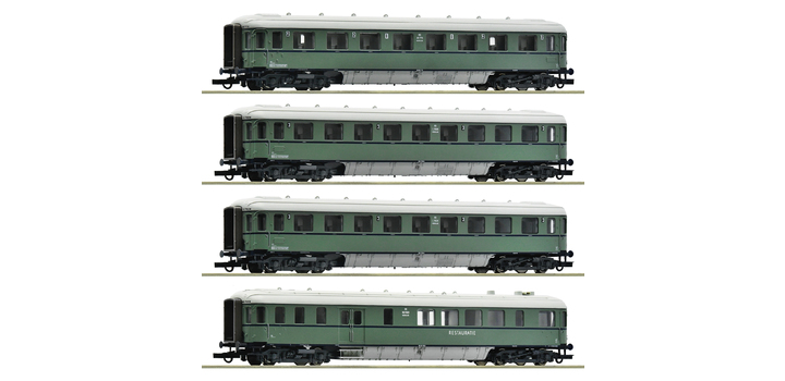 6200049 Roco 4-delige rijtuigenset ?Plan D?, NS
