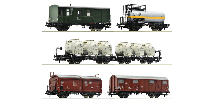 6600018 Roco 6-delige Set Goederentrein van de DB