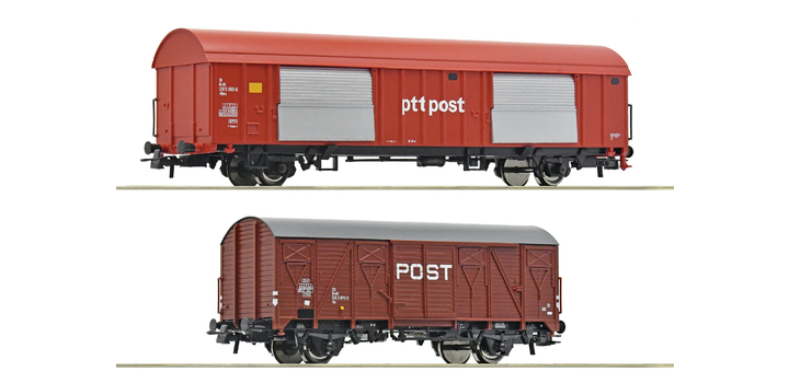 6600074 Roco NS set met twee PTT Postwagens
