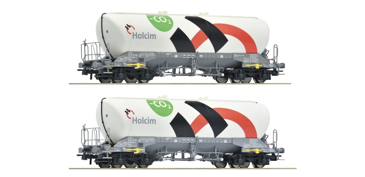 6600192 Roco 2-delige set Silowagen Holcim