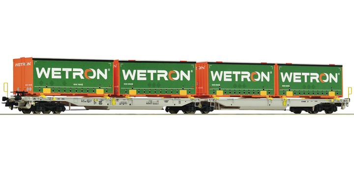 67401 Roco Doppeltaschen-Gelenkwagen WETRON AAE