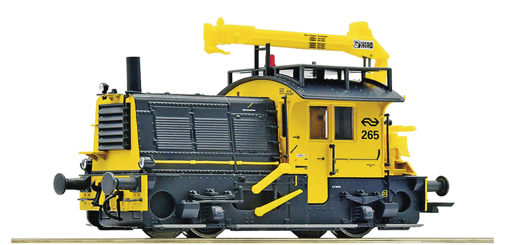 72014 Roco Diesellocomotief NS Serie 200-300 Sik 265 met HIAB kraan DCC Sound