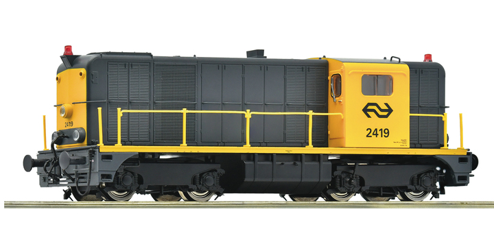 7300065 Roco Diesellocomotief NS Serie 2400 - 2419 geel grijs