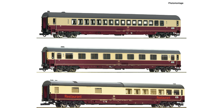 74034 Roco 3-delige set rijtuigen Set 1: EC 24 ?Erasmus? DB