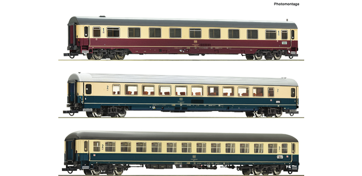 74036 Roco 3-delige set rijtuigen Set 3: EC 24 ?Erasmus? DB