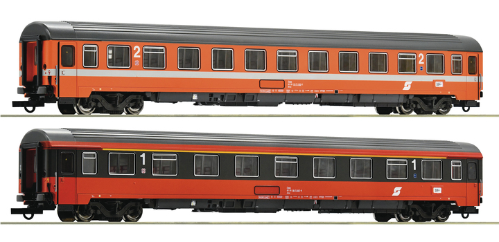 74045 Roco 2-delige set rijtuigen Set 3: EC 60 ?Maria Theresia? ?BB