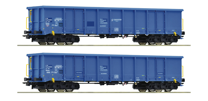 76023 Roco Set open goederenwagens Eanos CRONIFER NL