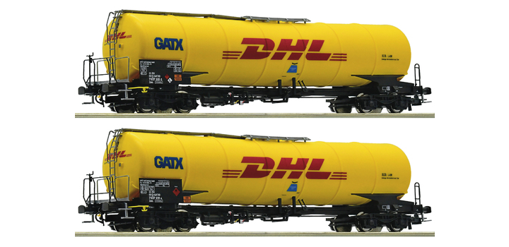 76024 Roco Set ketelwagens GATX DHL