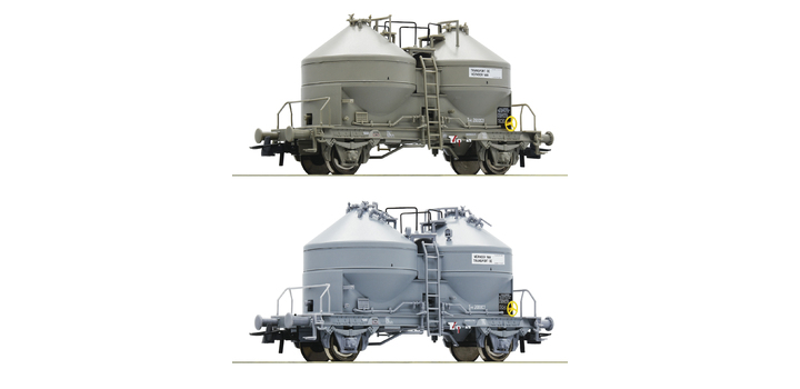 76072 Roco 2-delige set Silowagens SNCB