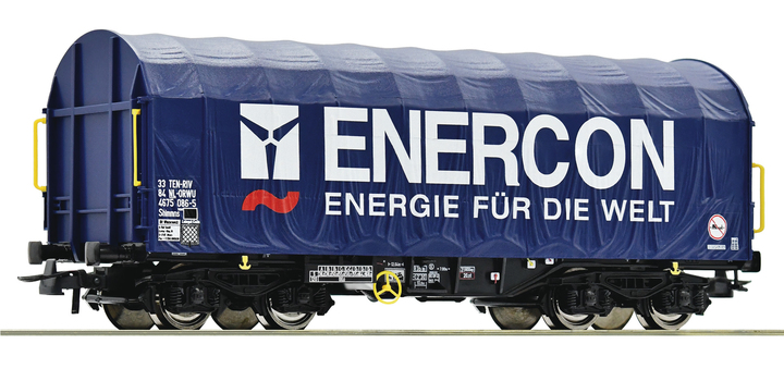 76448 Roco Schiebeplanenwagen ENERCON