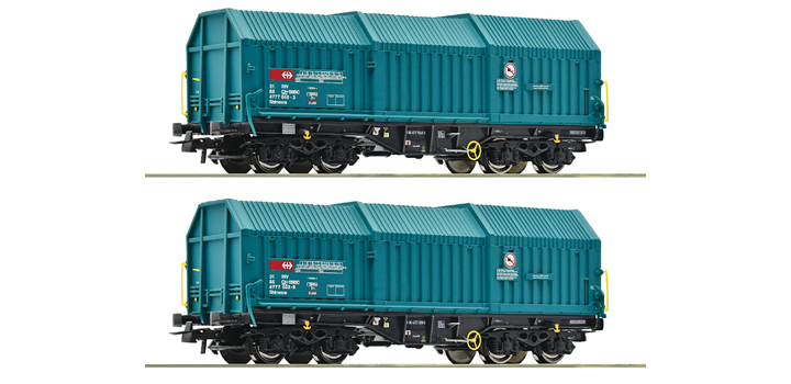 77048 Roco Set Teleskoopwagens Shimmns SBB