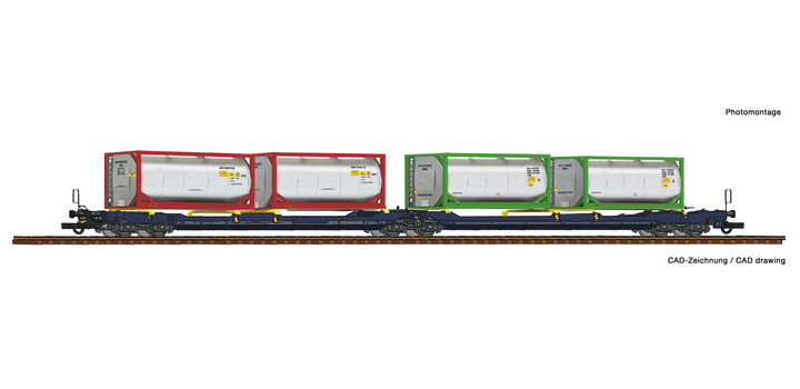 77388 Roco Doppeltaschen-Gelenkwagen T3000e CEMAT