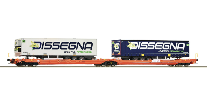 77395 Roco Doppeltaschen-Gelenkwagen T3000e WASCOSA