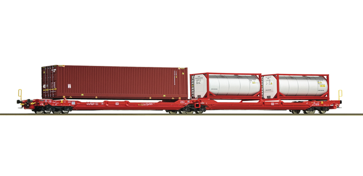 77400 Roco Doppeltaschen-Gelenkwagen T3000e DB AG
