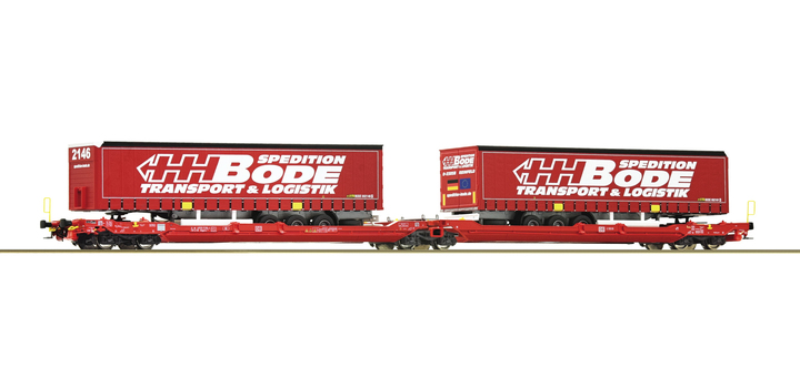 77401 Roco Doppeltaschen-Gelenkwagen T3000e DB AG