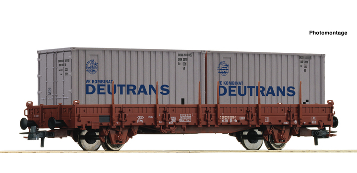77675 Roco Rongenwagen met containers ?Deutrans? DR