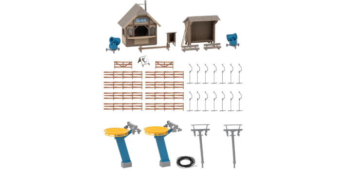 134003 Faller Stoeltjeslift met kiosk 1/87