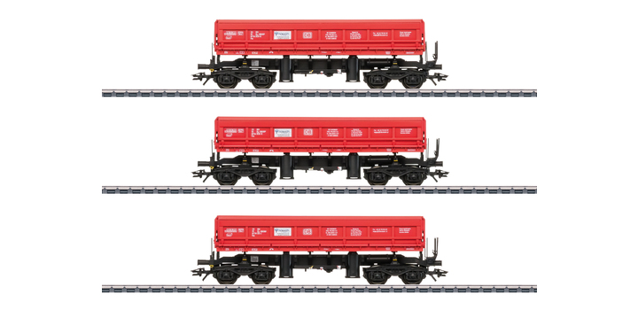 48458 Marklin Wagenset Zij-lossers type Fas DB
