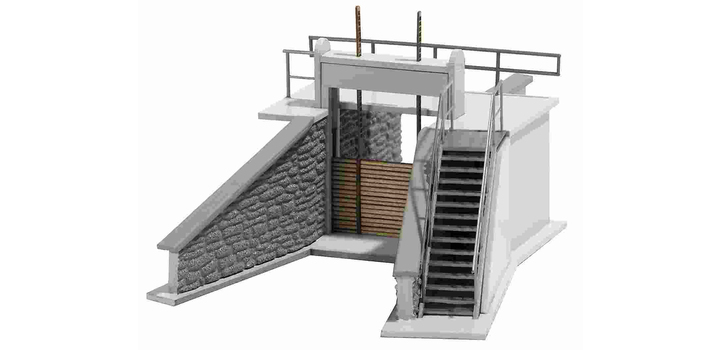 1483 Busch Kleine stuw dam