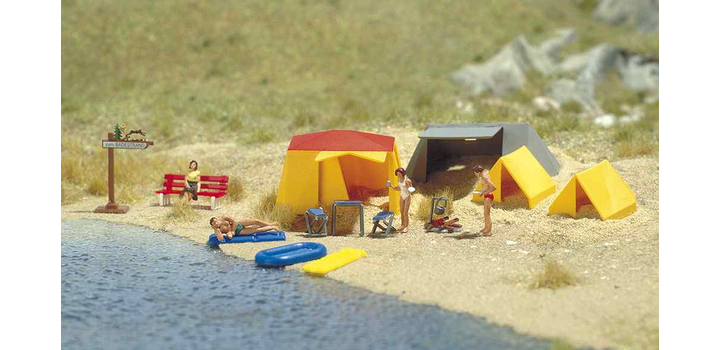 6026 Busch Tenten Assortiment set H0