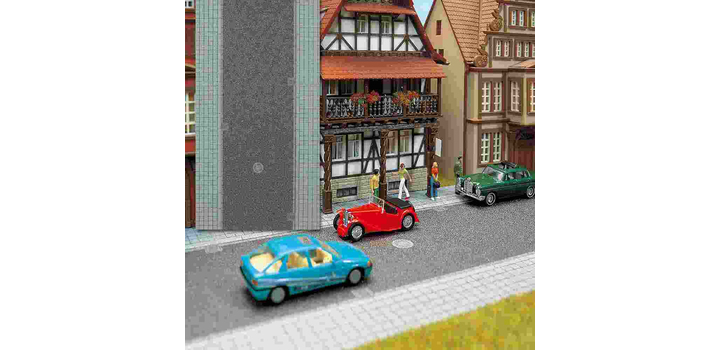 6038 Busch Asfaltweg + Trottoir 1M. H0